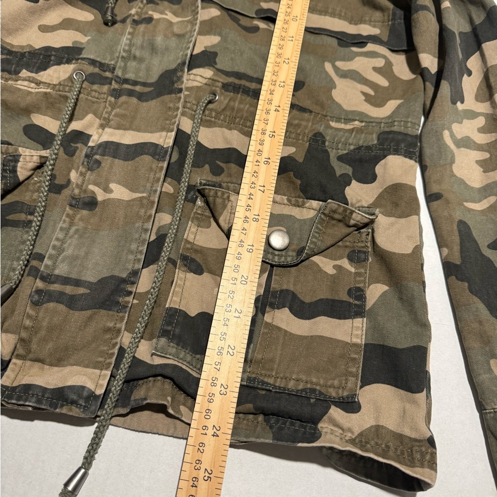 Ci Sono Women's Camouflage Jacket, Full Zip, Drawstring Waist, Medium - Picture 3 of 6